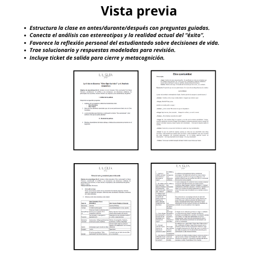 Análisis de textos dramáticos: guía lista para usar