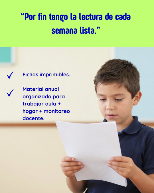 1º Básico/ Mi Ruta de Lectura: Set anual de lecturas para medir fluidez