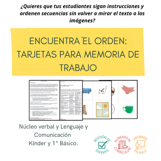 Fortalece la memoria de trabajo con estas tarjetas