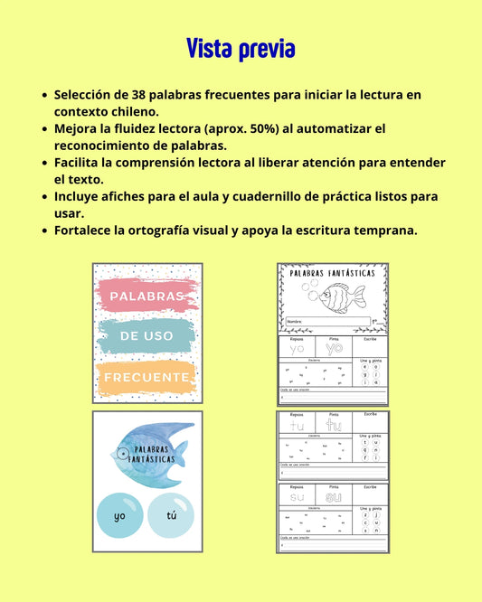 1° - Palabras de uso frecuente (35 páginas)