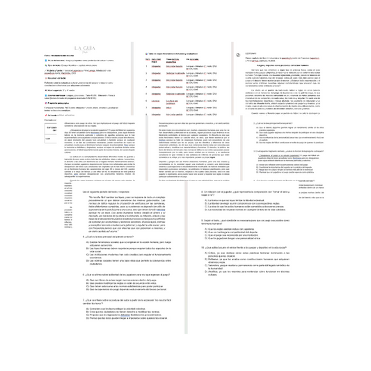 III° a IV° Comprensión Lectora "Juegos y Deportes..."