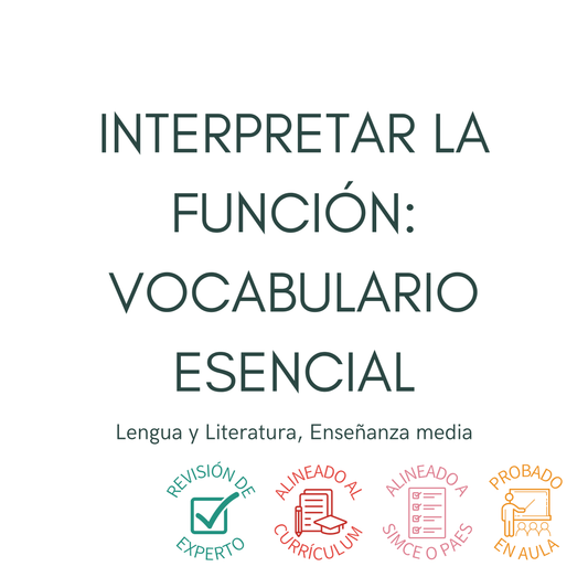 III° a IV° Interpretar la función: vocabulario esencial