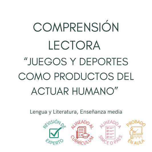 III° a IV° Comprensión Lectora "Juegos y Deportes..."