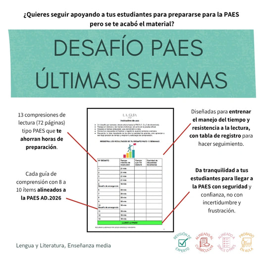 III° a IV° - Desafío PAES últimas semanas (72 páginas)