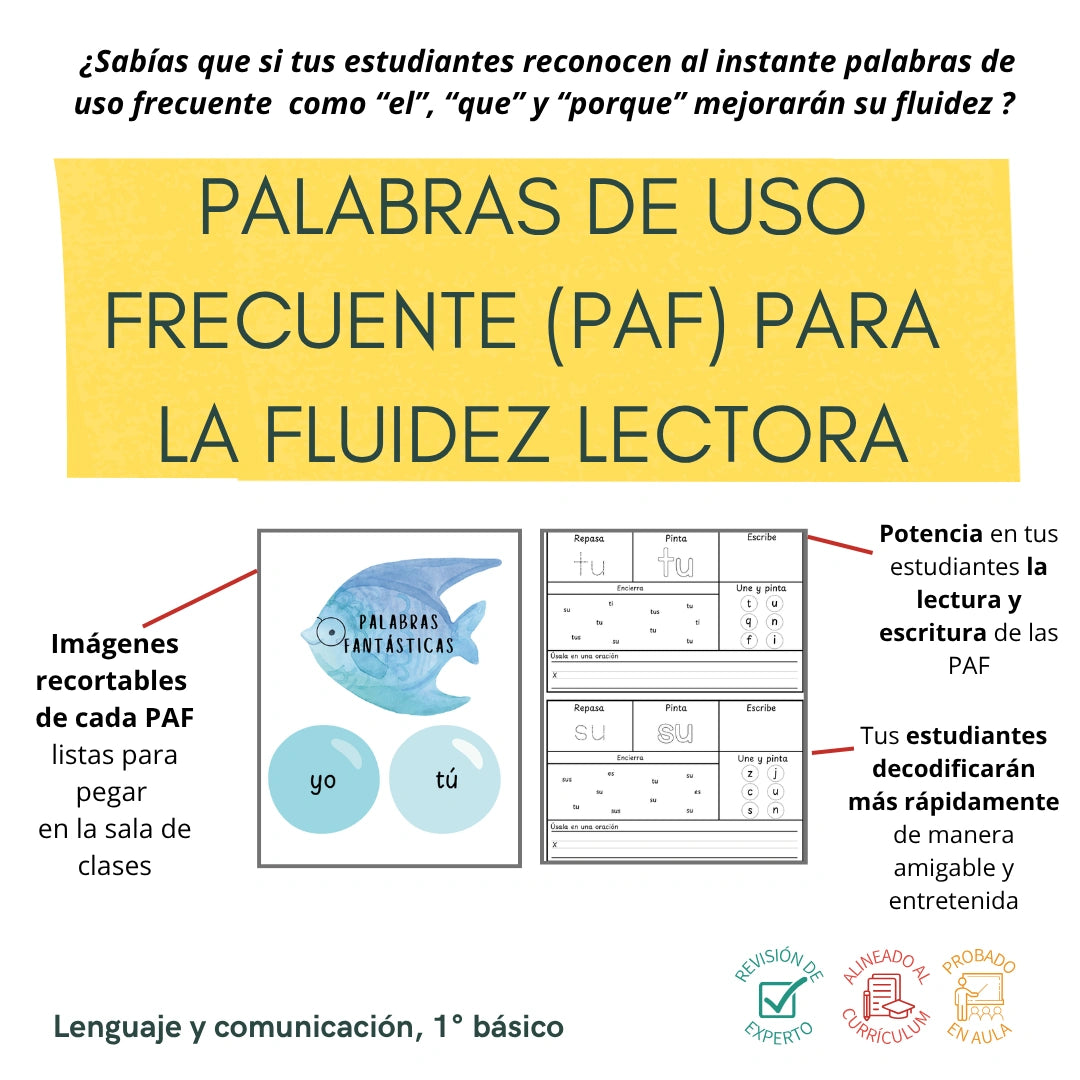 1° - Palabras de uso frecuente (35 páginas)