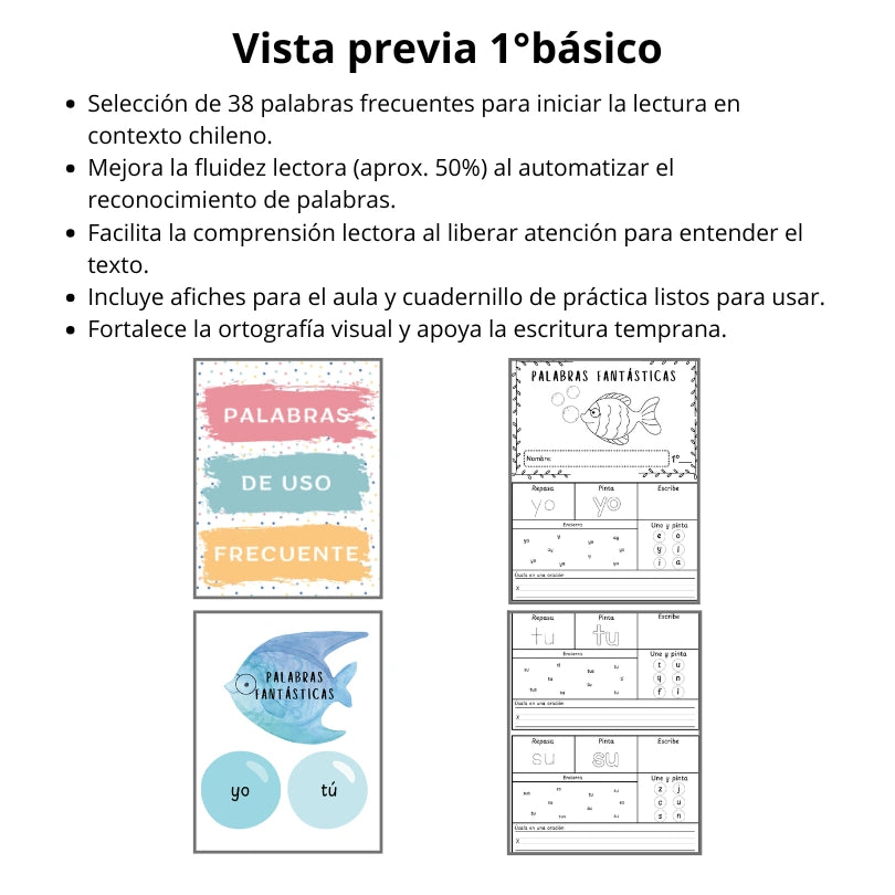 1° - Palabras de uso frecuente (35 páginas)