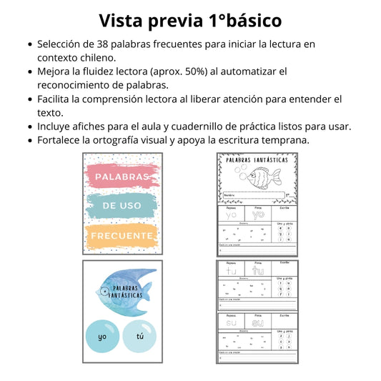 1° - Palabras de uso frecuente (35 páginas)