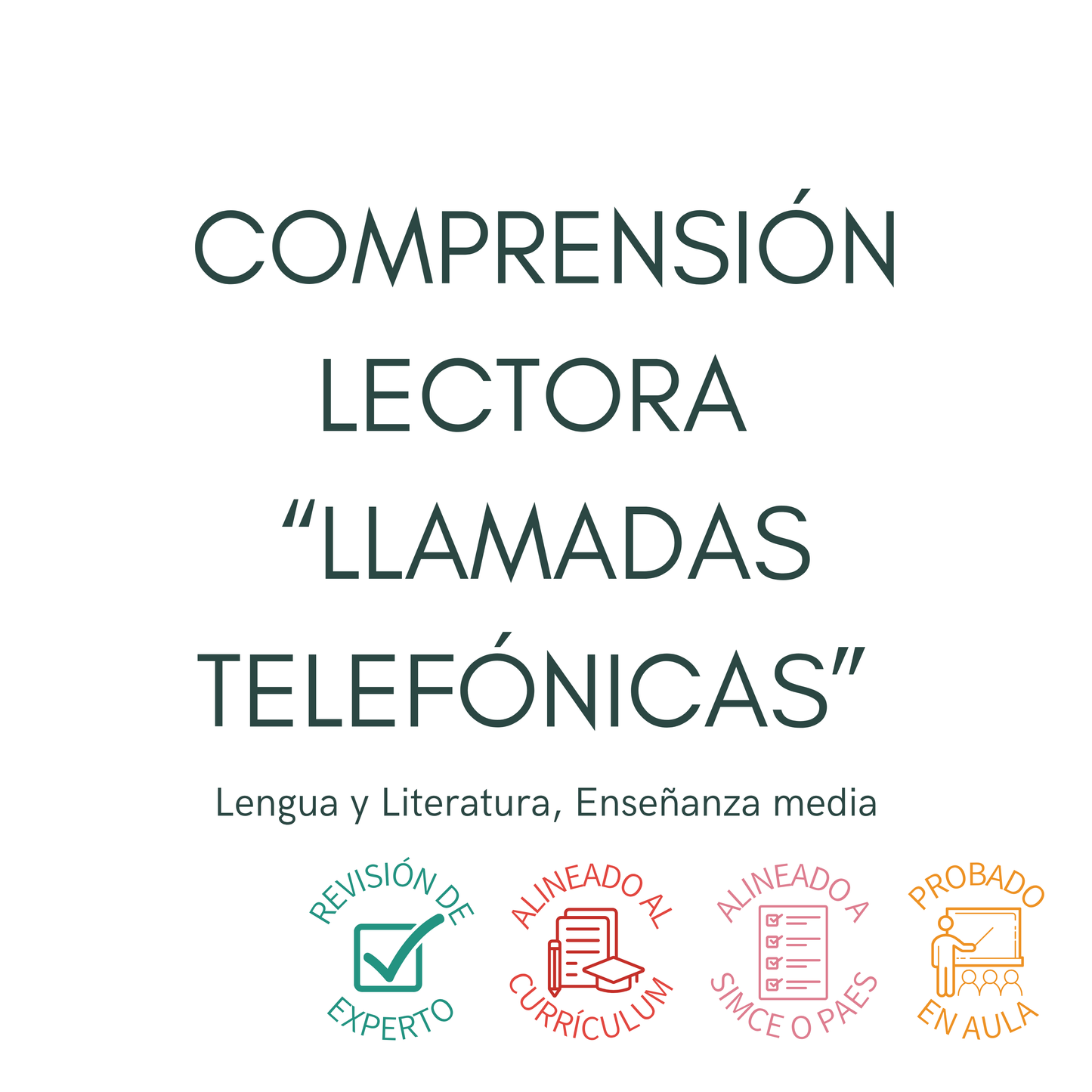 III° a IV° Comprensión lectora "Llamadas Telefónicas"