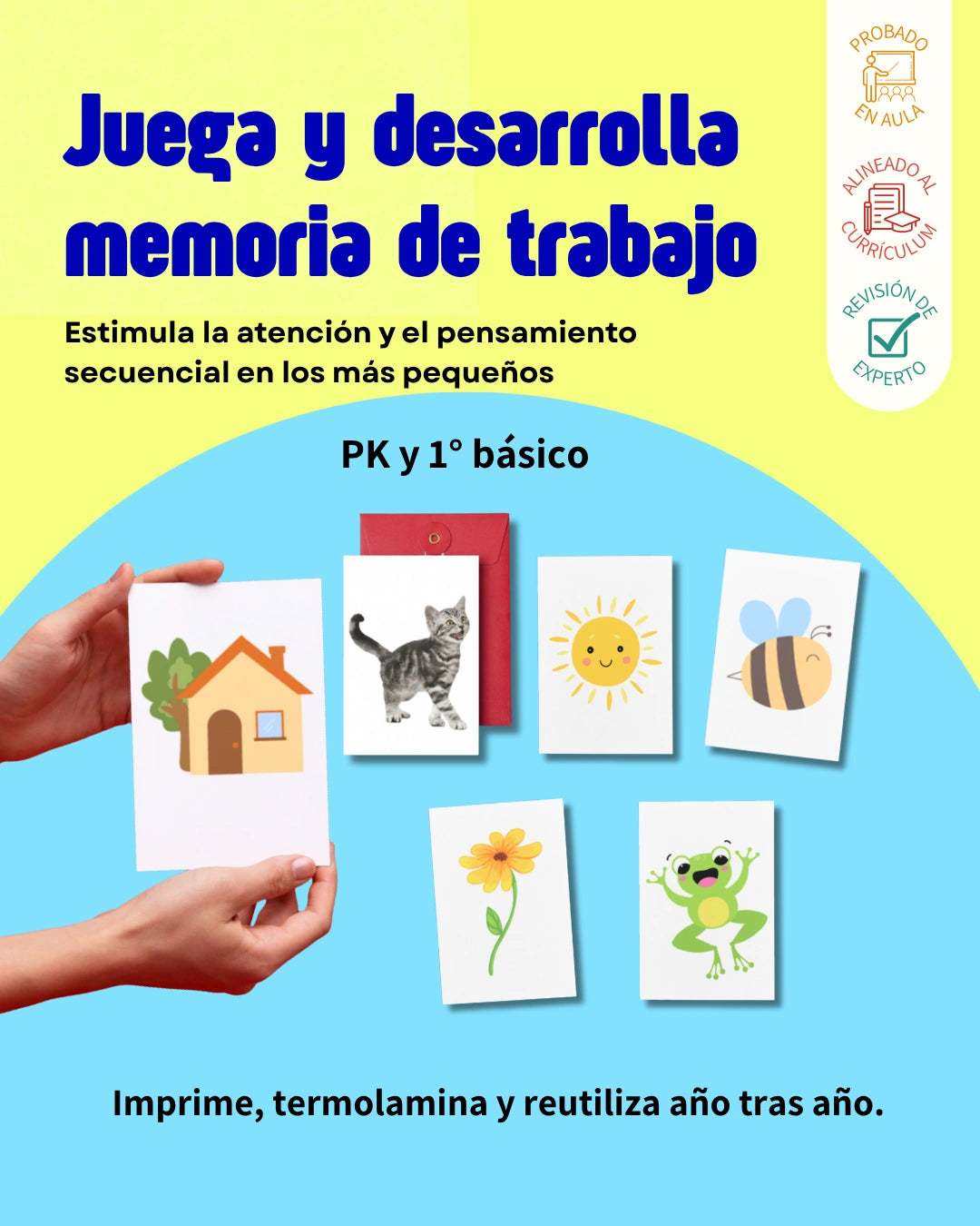 Fortalece la memoria de trabajo con estas tarjetas