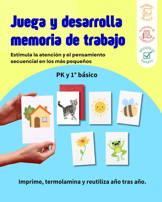 Fortalece la memoria de trabajo con estas tarjetas