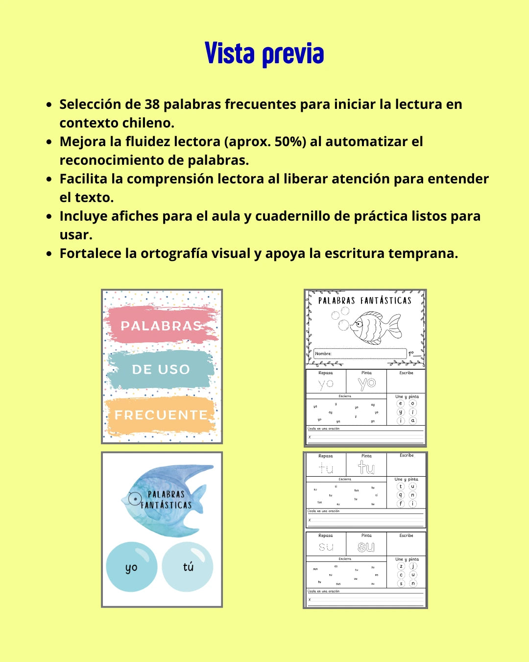 1° - Palabras de uso frecuente (35 páginas)