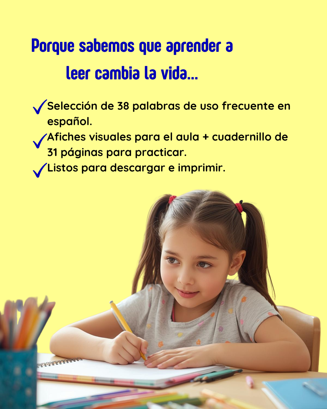 1° - Fluidez: Palabras de uso frecuente (35 páginas)