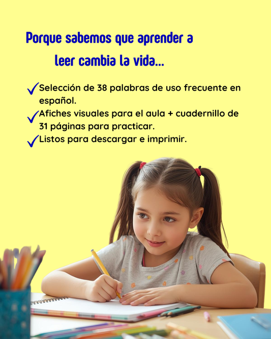 1° - Fluidez: Palabras de uso frecuente (35 páginas)