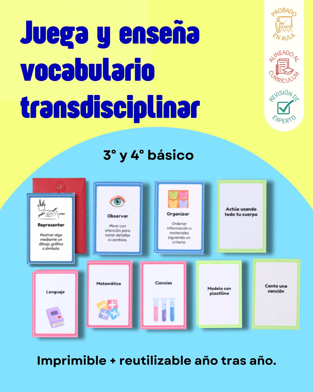 3° y 4° Básico / Palabras en juego: ¡activa el vocabulario que impulsa el aprendizaje!
