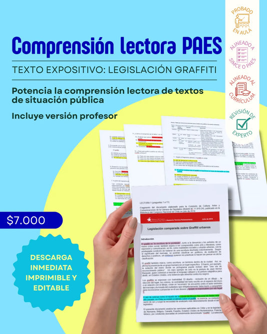 III° a IV° - Comprensión Lectora "Legislación Graffiti"