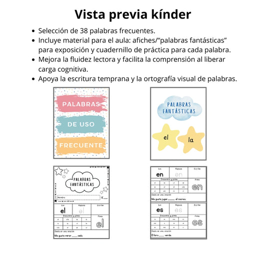 K - Palabras de uso frecuente (35 páginas)