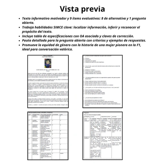 6° - Comprensión lectora: Lella Lombardi. Piloto de Fórmula 1
